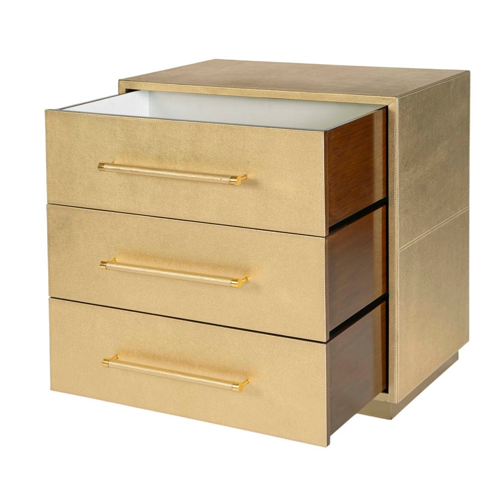 Butler Specialty Company - Medera 28 in. W Rectangular 3 Drawer Accent Chest, Gold - 5947350 view 2