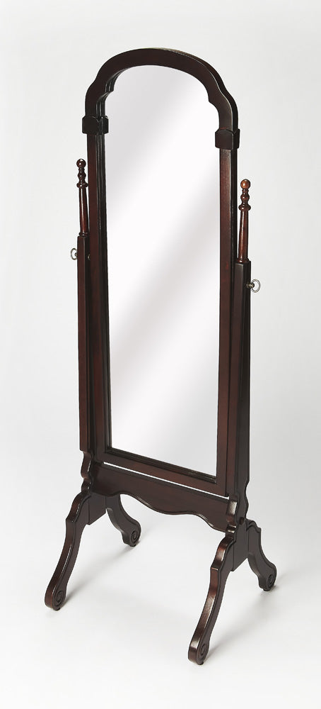 Butler Specialty Company - Meith 60 in. H x 19 in. W Rectangular Wood Cheval Mirror, Dark Brown - 1911024