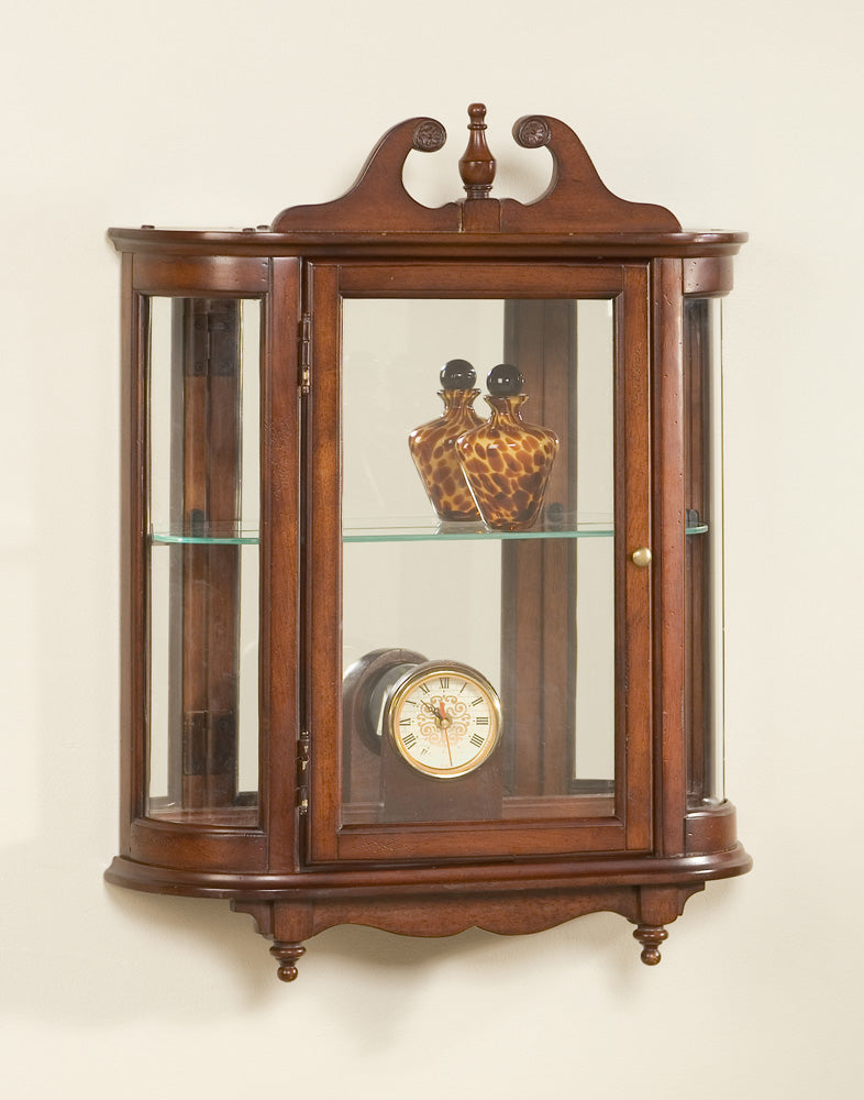 Butler Specialty Company - Heritage - Melinda 27.5 in. H x 21 in. W Rectangular Wood Wall Curio, Dark Brown - 1927024