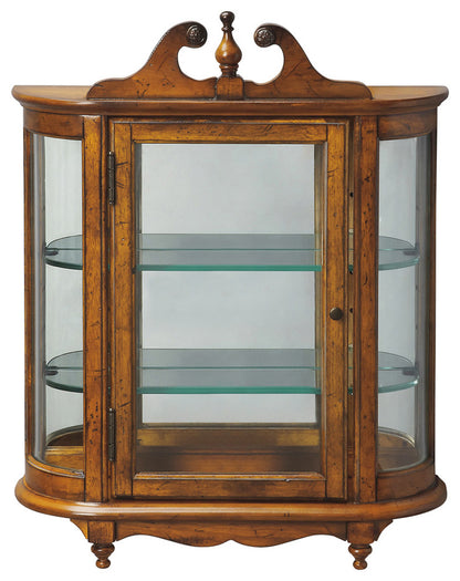 Butler Specialty Company - Heritage - Melinda 27.5 in. H x 21 in. W Rectangular Wood Wall Curio, Medium Brown - 1927001