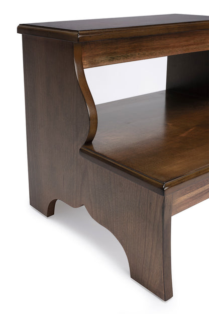 Butler Specialty Company - Melrose 15 in. H x 18 in. W 2 Step Wood Stool, Darker Brown - 1922245
