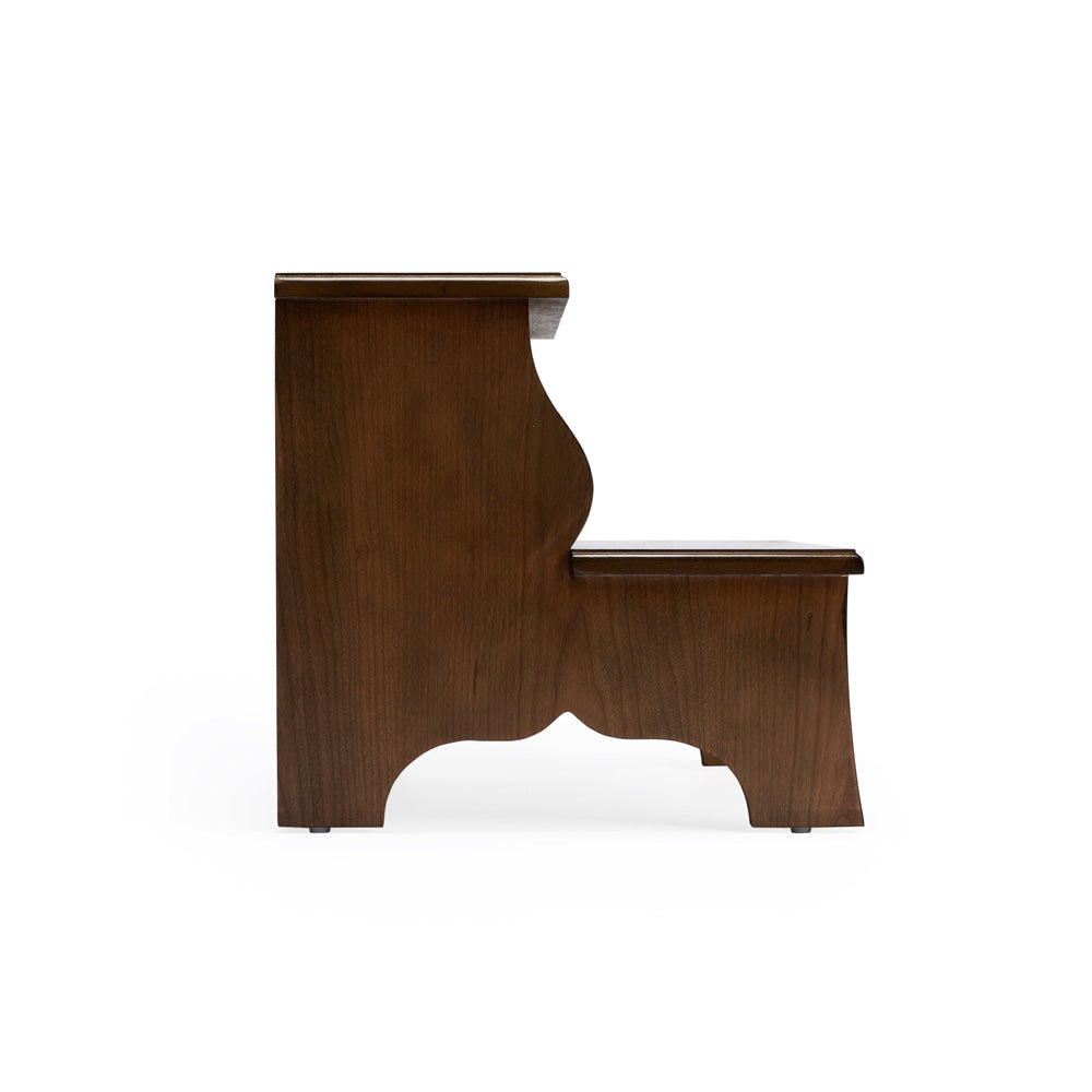 Butler Specialty Company - Melrose 15 in. H x 18 in. W 2 Step Wood Stool, Darker Brown - 1922245