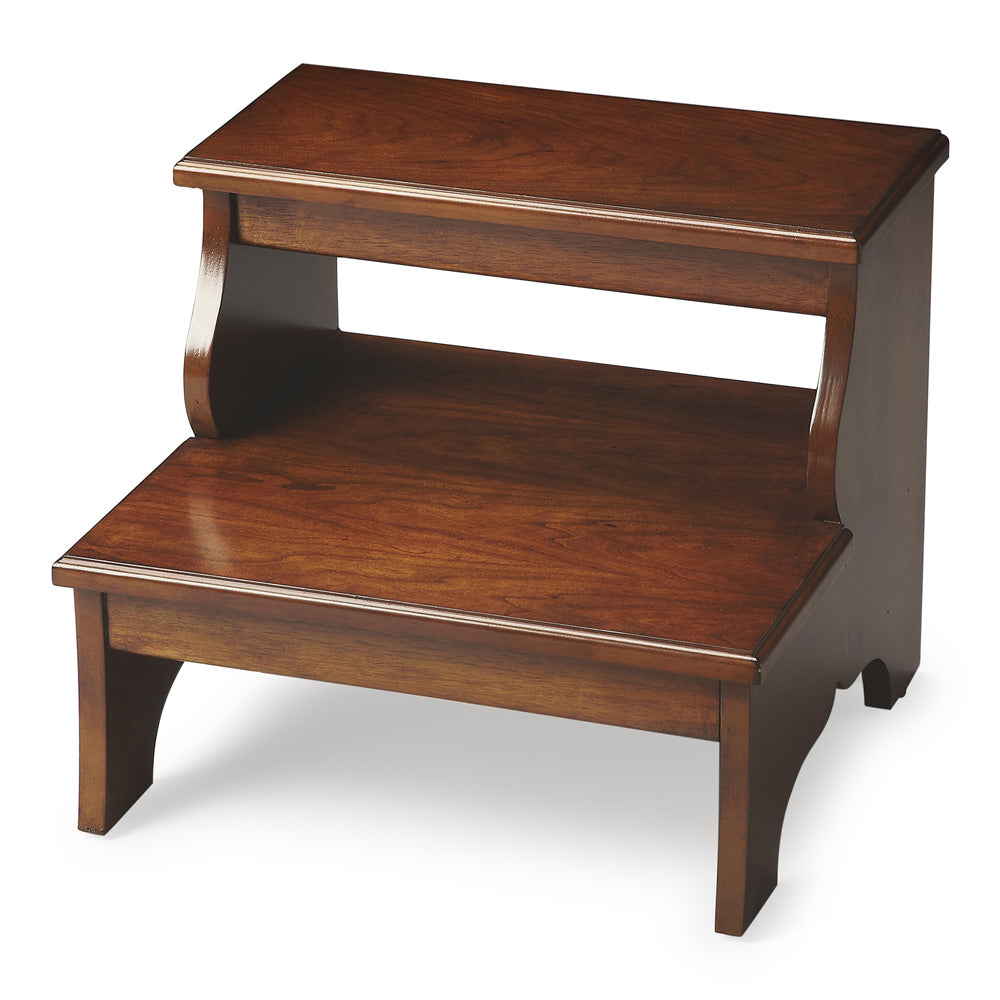 Butler Specialty Company - Melrose 15 in. H x 18 in. W 2 Step Wood Stool, Medium Brown - 1922108