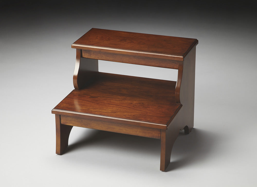 Butler Specialty Company - Melrose 15 in. H x 18 in. W 2 Step Wood Stool, Medium Brown - 1922108