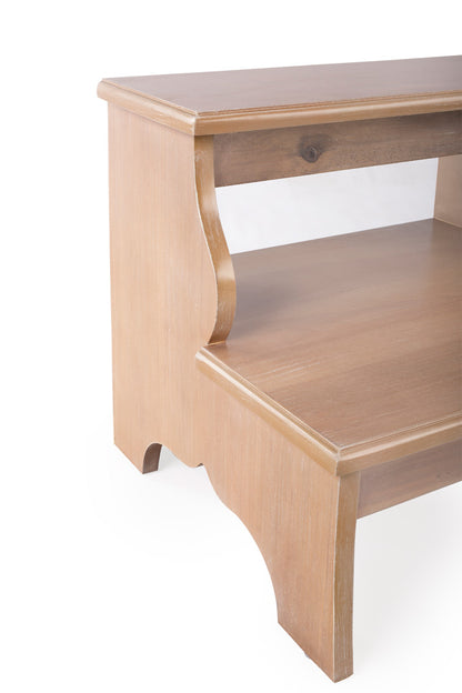 Butler Specialty Company - Melrose 15 in. H x 18 in. W 2 Step Wood Stool, Natural - 1922247