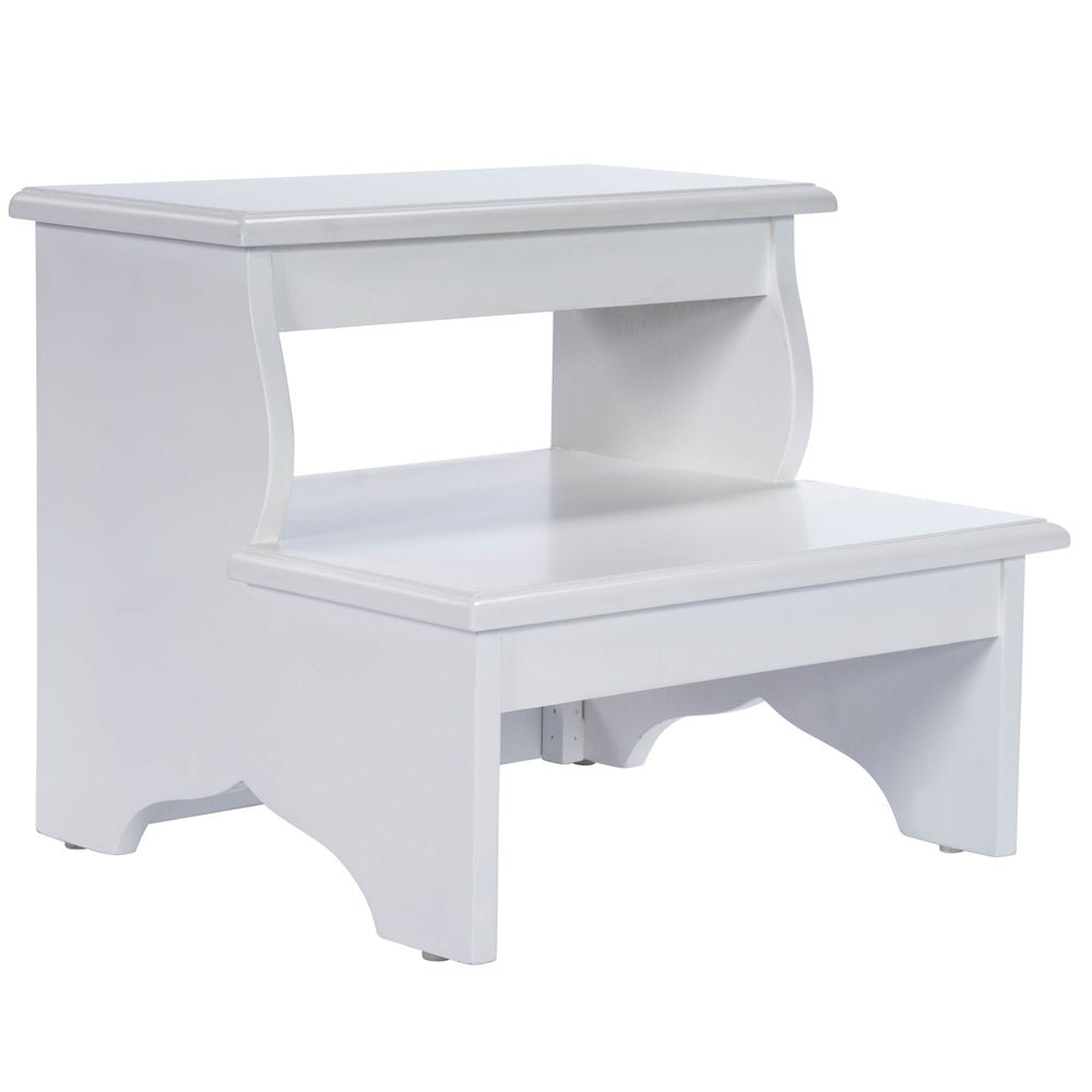 Butler Specialty Company - Melrose 15 in. H x 18 in. W 2 Step Wood Stool, White - 1922222