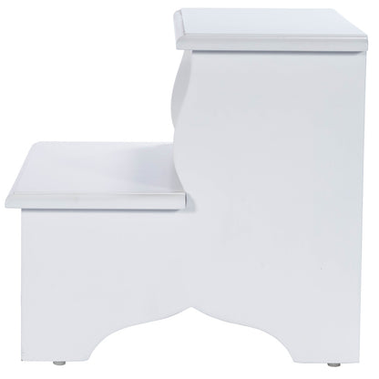 Butler Specialty Company - Melrose 15 in. H x 18 in. W 2 Step Wood Stool, White - 1922222