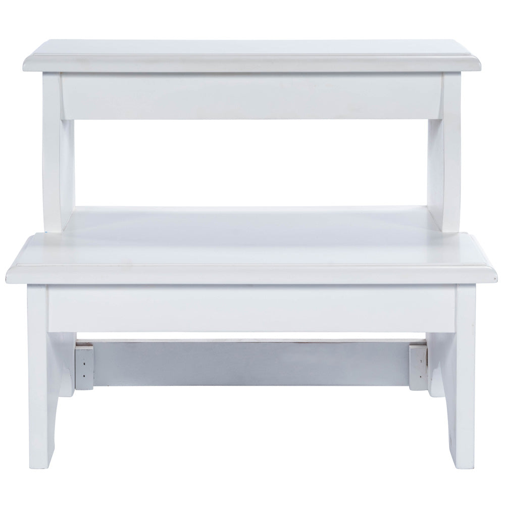 Butler Specialty Company - Melrose 15 in. H x 18 in. W 2 Step Wood Stool, White - 1922222