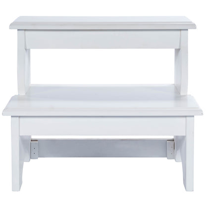 Butler Specialty Company - Melrose 15 in. H x 18 in. W 2 Step Wood Stool, White - 1922222