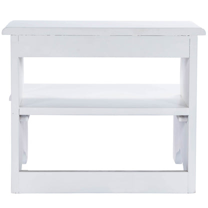 Butler Specialty Company - Melrose 15 in. H x 18 in. W 2 Step Wood Stool, White - 1922222