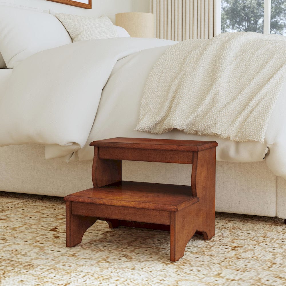 Butler Specialty Company - Melrose 15 in. H x 18 in. W 2 Step Wood Stool, Medium Brown - 1922108 view 3