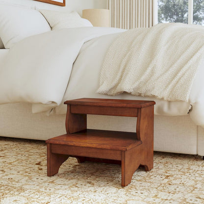 Butler Specialty Company - Melrose 15 in. H x 18 in. W 2 Step Wood Stool, Medium Brown - 1922108 view 3