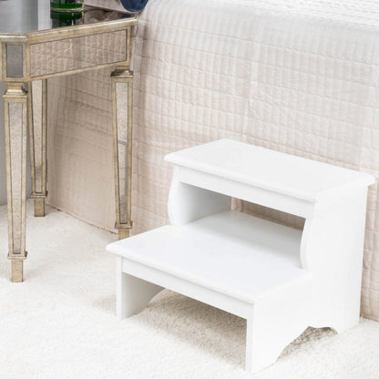 Butler Specialty Company - Melrose 15 in. H x 18 in. W 2 Step Wood Stool, White - 1922222 view 7