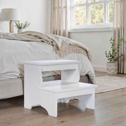 Butler Specialty Company - Melrose 15 in. H x 18 in. W 2 Step Wood Stool, White - 1922222 view 8