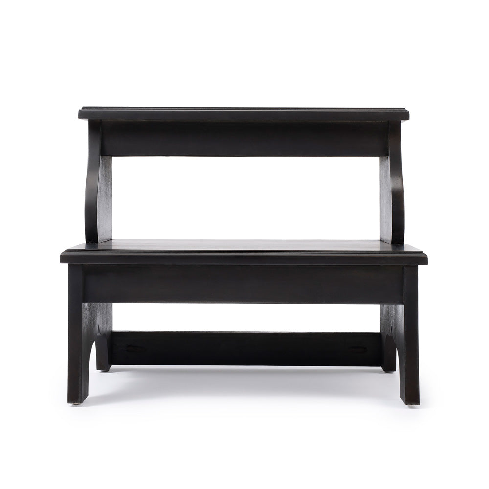 Butler Specialty Company - Melrose 15 in. H x 18 in. W 2 Step Wood Stool, Dark Brown - 1922005