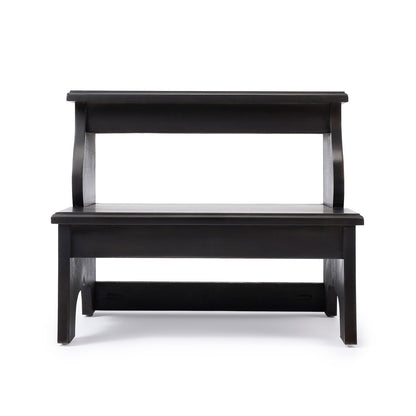 Butler Specialty Company - Melrose 15 in. H x 18 in. W 2 Step Wood Stool, Dark Brown - 1922005