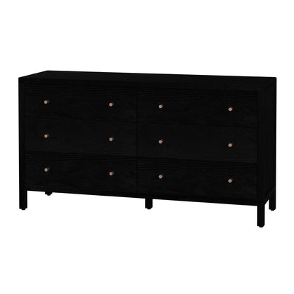 Butler Specialty Company - Mendel 60 in. W Rectangular Wood 6 Drawer Dresser, Black - 6266515 view 1