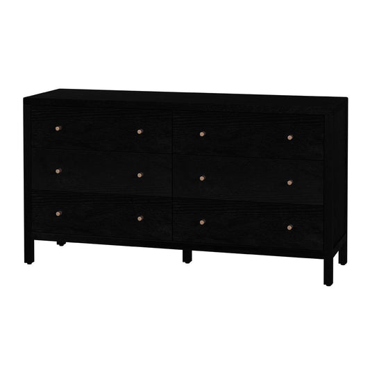 Butler Specialty Company - Mendel 60 in. W Rectangular Wood 6 Drawer Dresser, Black - 6266515 view 1