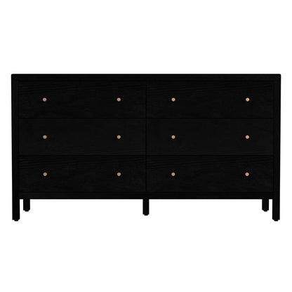 Butler Specialty Company - Mendel 60 in. W Rectangular Wood 6 Drawer Dresser, Black - 6266515 view 3