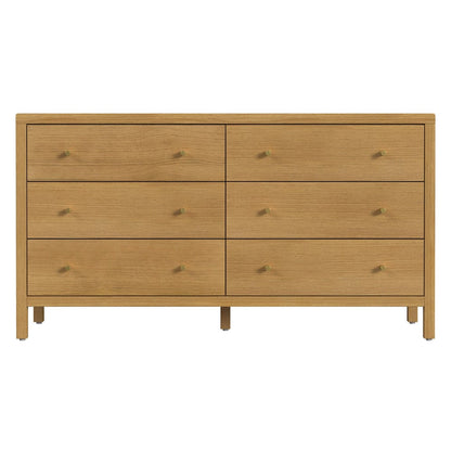 Butler Specialty Company - Mendel 60 in. W Rectangular Wood 6 Drawer Dresser, Light Brown - 6266492 view 3