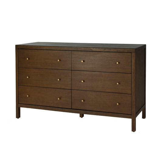 Butler Specialty Company - Mendel 60 in. W Rectangular Wood 6 Drawer Dresser, Walnut - 6266513 view 1