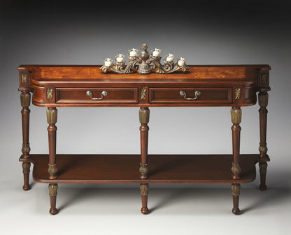 Butler Specialty Company - Merrion 60 in. W Rectangular Wood 2 Drawer Console Table, Dark Brown - 872030