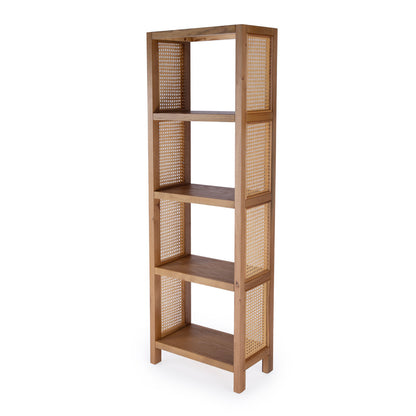 Butler Specialty Company - Mesa 24 in. W Rectangular Cane/Solid Wood 4 Tier Etagere Bookcase, Natural - 9752438