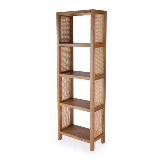 Butler Specialty Company - Mesa 24 in. W Rectangular Cane/Solid Wood 4 Tier Etagere Bookcase, Natural - 9752438