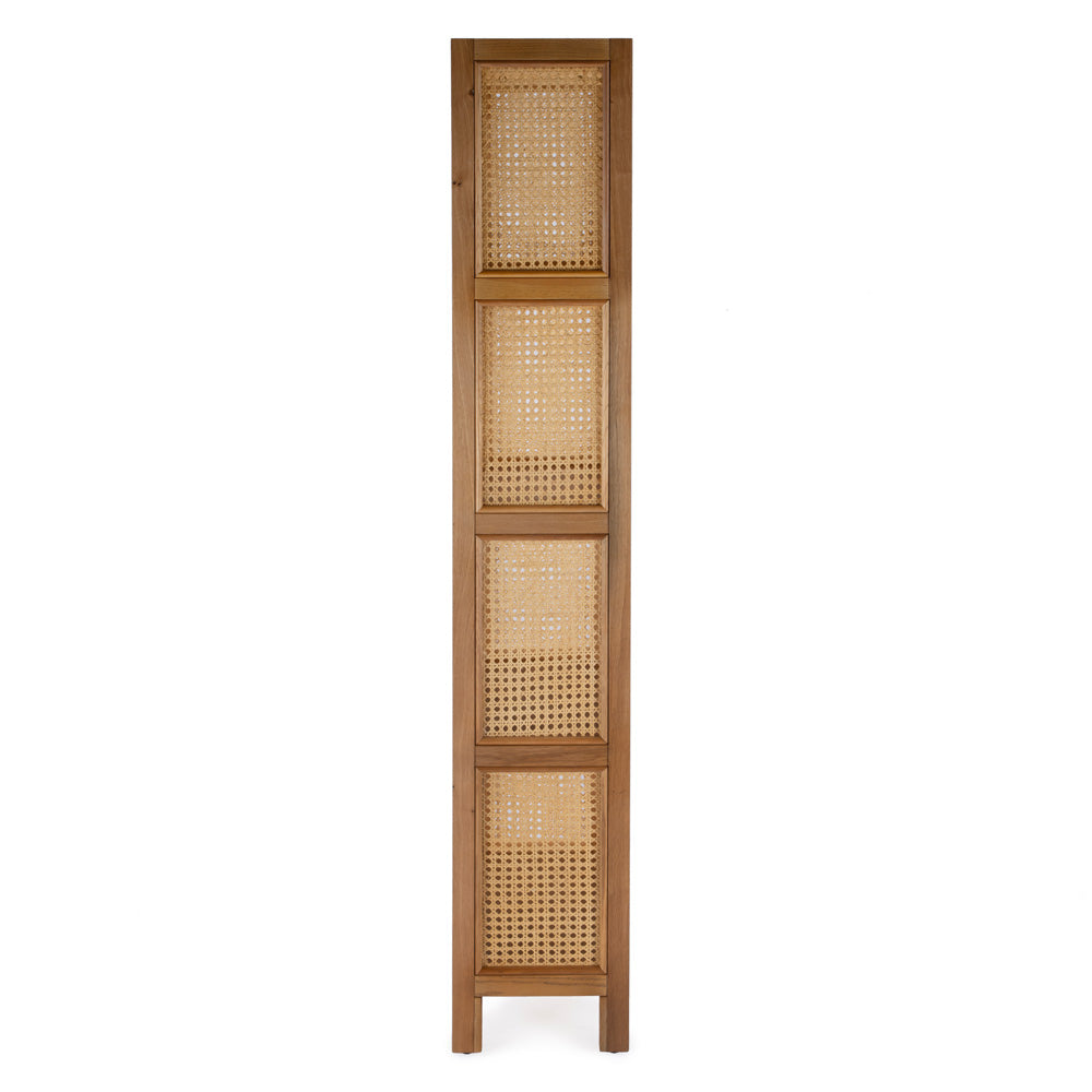 Butler Specialty Company - Mesa 24 in. W Rectangular Cane/Solid Wood 4 Tier Etagere Bookcase, Natural - 9752438