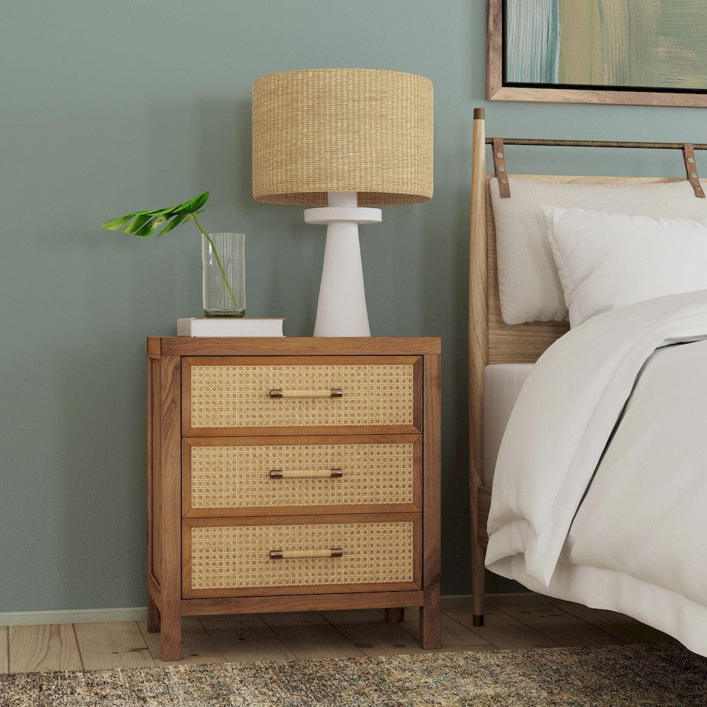 Butler Specialty Company - Mesa 25 in. W Rectangular Cane/Solid Wood 3 Drawer Chest, Natural - 9750438 view 6