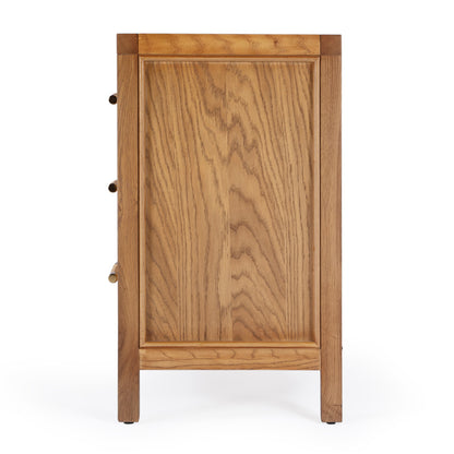 Butler Specialty Company - Mesa 25 in. W Rectangular Cane/Solid Wood 3 Drawer Chest, Natural - 9750438