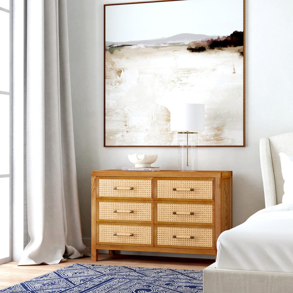 Butler Specialty Company - Mesa 44 in. W Rectangular Cane/Solid Wood 6 Drawer Dresser, Natural - 9751438 view 6