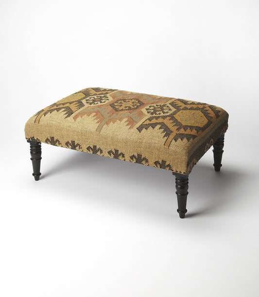 Butler Specialty Company - Mesquite 36 in. W Upholstered Jute/Wool & Wood Cocktail Ottoman, Multi-Color - 6096120
