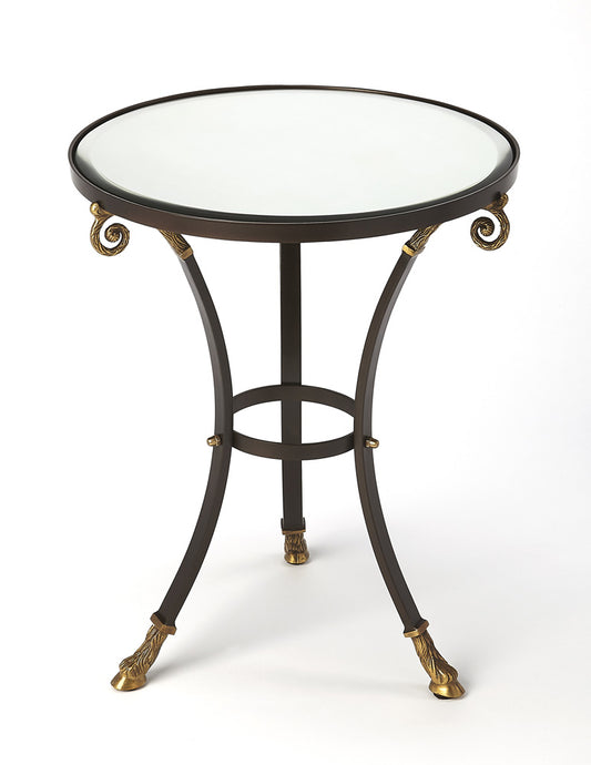 Butler Specialty Company - Meurice Glass & Metal Side Table, Black - 5342025