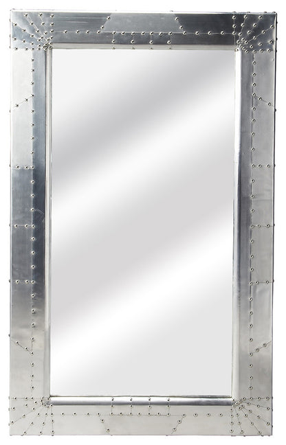 Butler Specialty Company - Midway Aviator - Midway 51 in. H x 30 in. W Rectangular Metal Aviator Themed Wall Mirror, Silver - 5118330