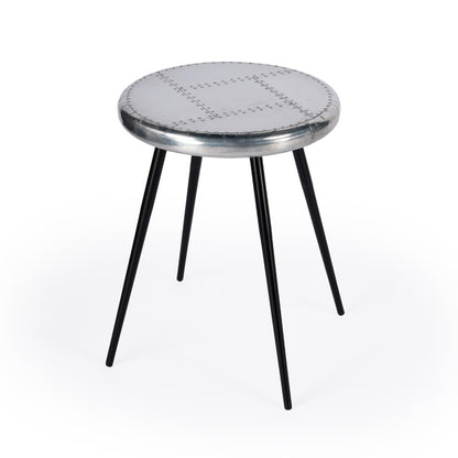 Butler Specialty Company - Midway Aviator - Midway Aviator Metal Side Table, Silver - 5639330