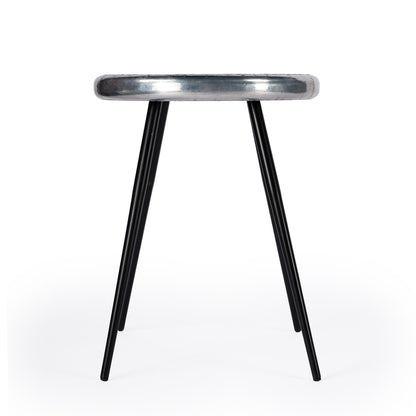 Butler Specialty Company - Midway Aviator - Midway Aviator Metal Side Table, Silver - 5639330