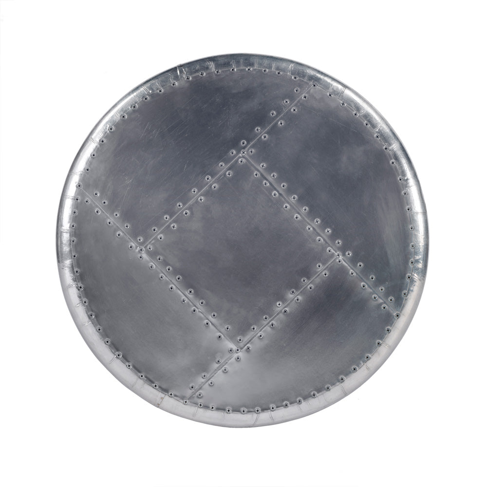 Butler Specialty Company - Midway Aviator - Midway Aviator Metal Side Table, Silver - 5639330