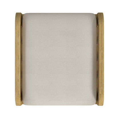 Butler Specialty Company - Monhegan Indoor/Outdoor 24 in. W Upholstered & Teak Ottoman, Light Brown - 5656436_CLOSEOUT