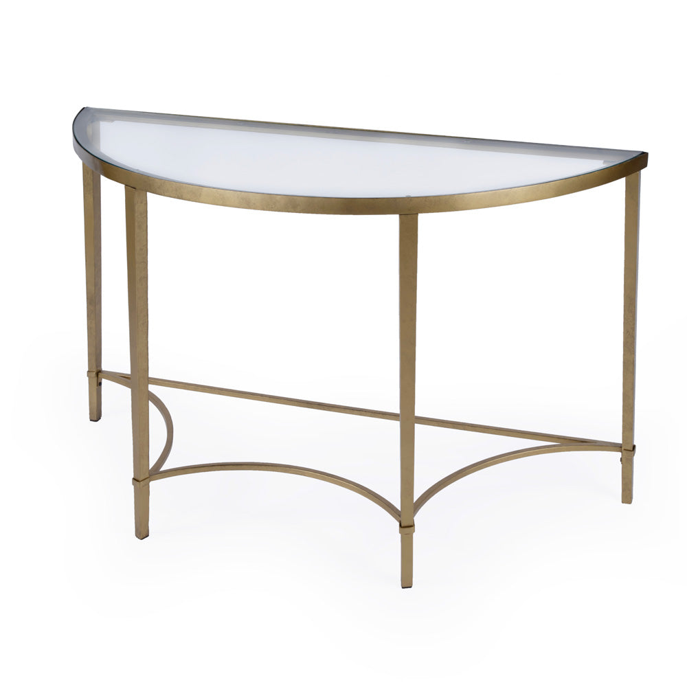Butler Specialty Company - Monica Demilune Console Table, Gold - 3803355
