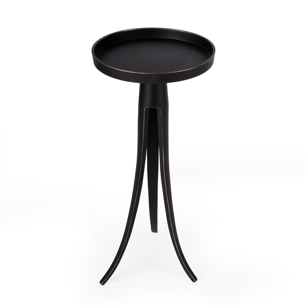 Butler Specialty Company - Monique Large Pedestal Side Table, Black - 5637025