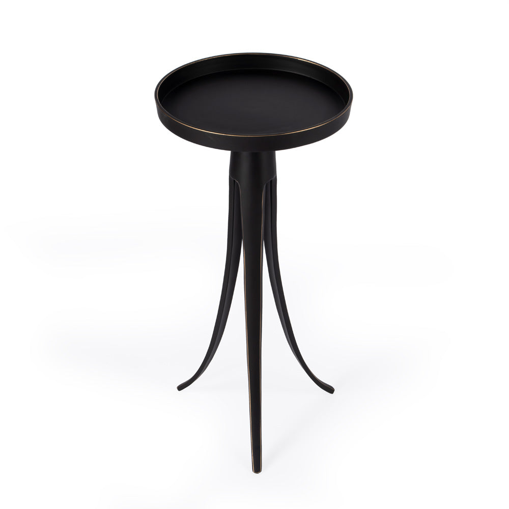 Butler Specialty Company - Monique Large Pedestal Side Table, Black - 5637025