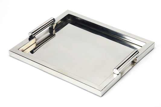 Butler Specialty Company - Hors D'oeuvres - Morante Stainless Steel Rectangular Serving Tray, Silver - 3827016