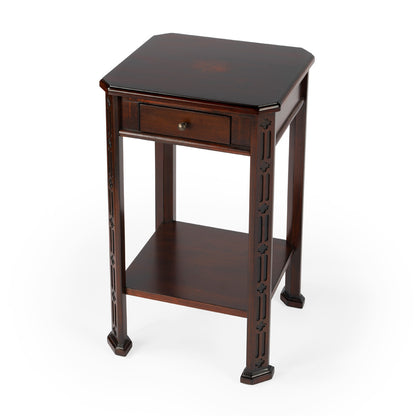 Butler Specialty Company - Moyer 15 in. W Rectangular Wood 1 Drawer Side Table, Dark Brown - 1486024