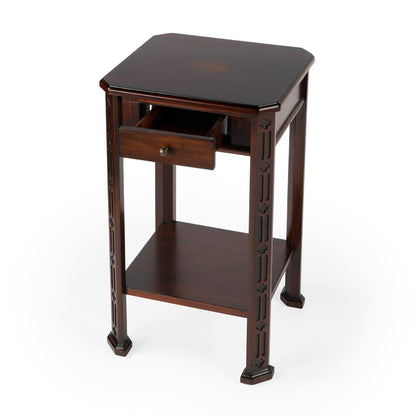Butler Specialty Company - Moyer 15 in. W Rectangular Wood 1 Drawer Side Table, Dark Brown - 1486024