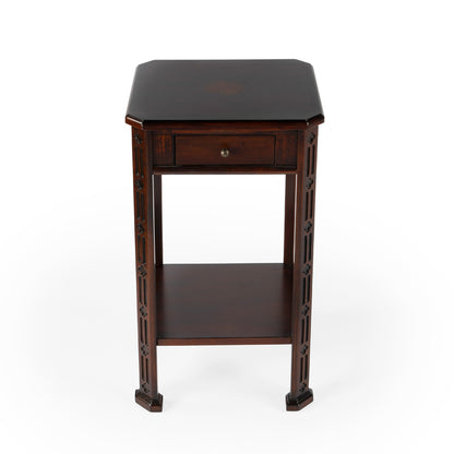 Butler Specialty Company - Moyer 15 in. W Rectangular Wood 1 Drawer Side Table, Dark Brown - 1486024