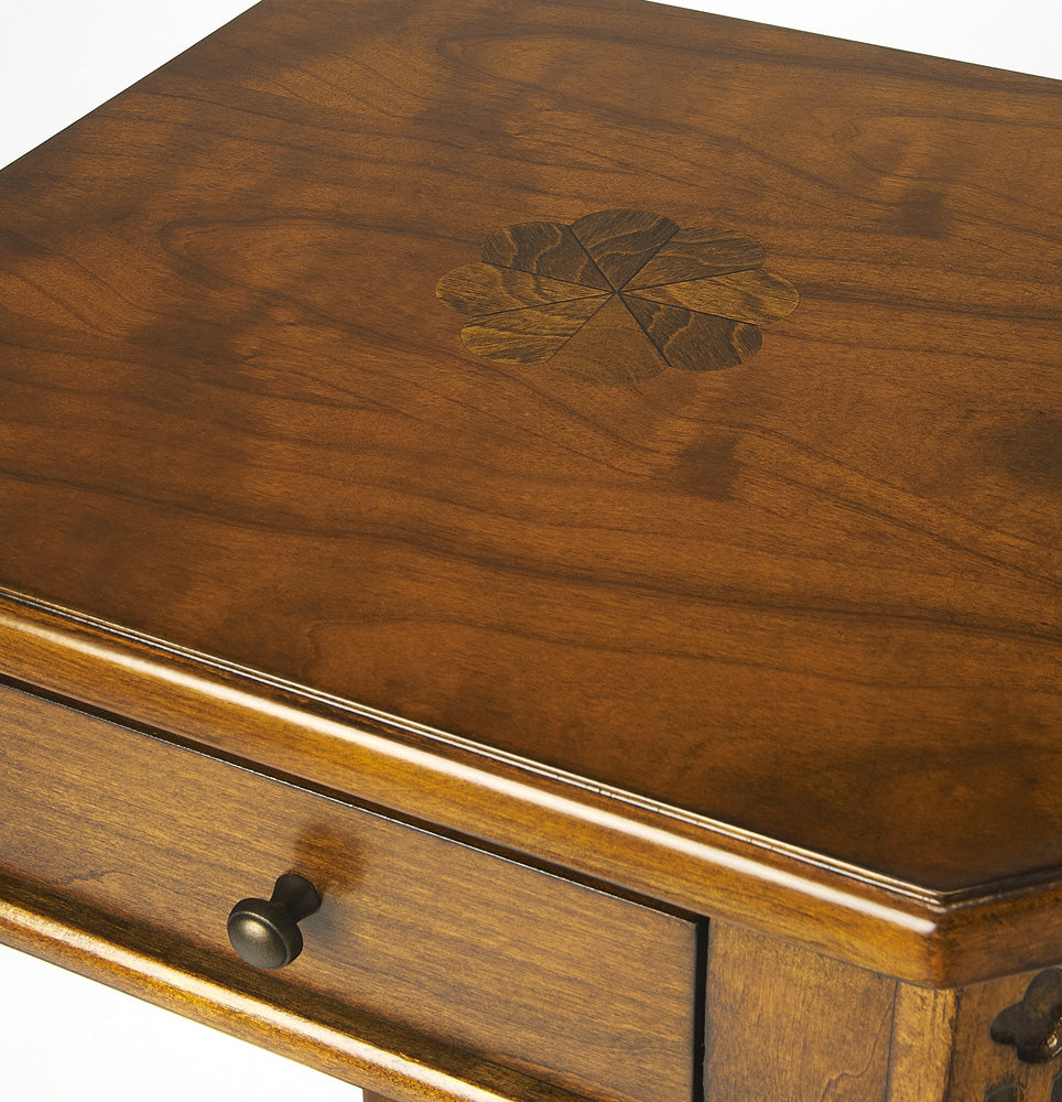 Butler Specialty Company - Moyer 15 in. W Rectangular Wood 1 Drawer Side Table, Medium Brown - 1486101