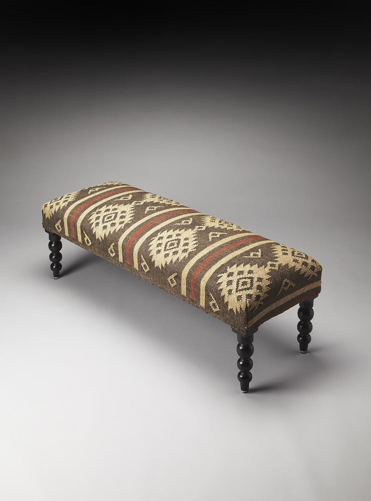Butler Specialty Company - Navajo 48 in. W Rectangular Jute Upholstered & Wood Bench, Assorted - 4288999