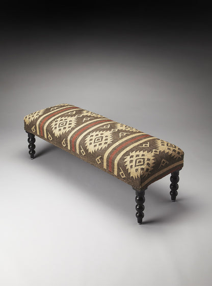 Butler Specialty Company - Navajo 48 in. W Rectangular Jute Upholstered & Wood Bench, Assorted - 4288999