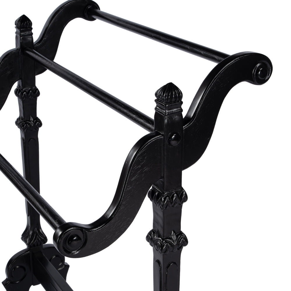 Butler Specialty Company - Newhouse 37.25 in. H x 29.25 in. W Rectangular Wood Blanket Stand, Black - 1910111